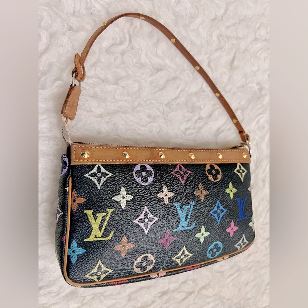 Louis Vuitton Black Clutch with Leather Trim - Picture 9 of 12